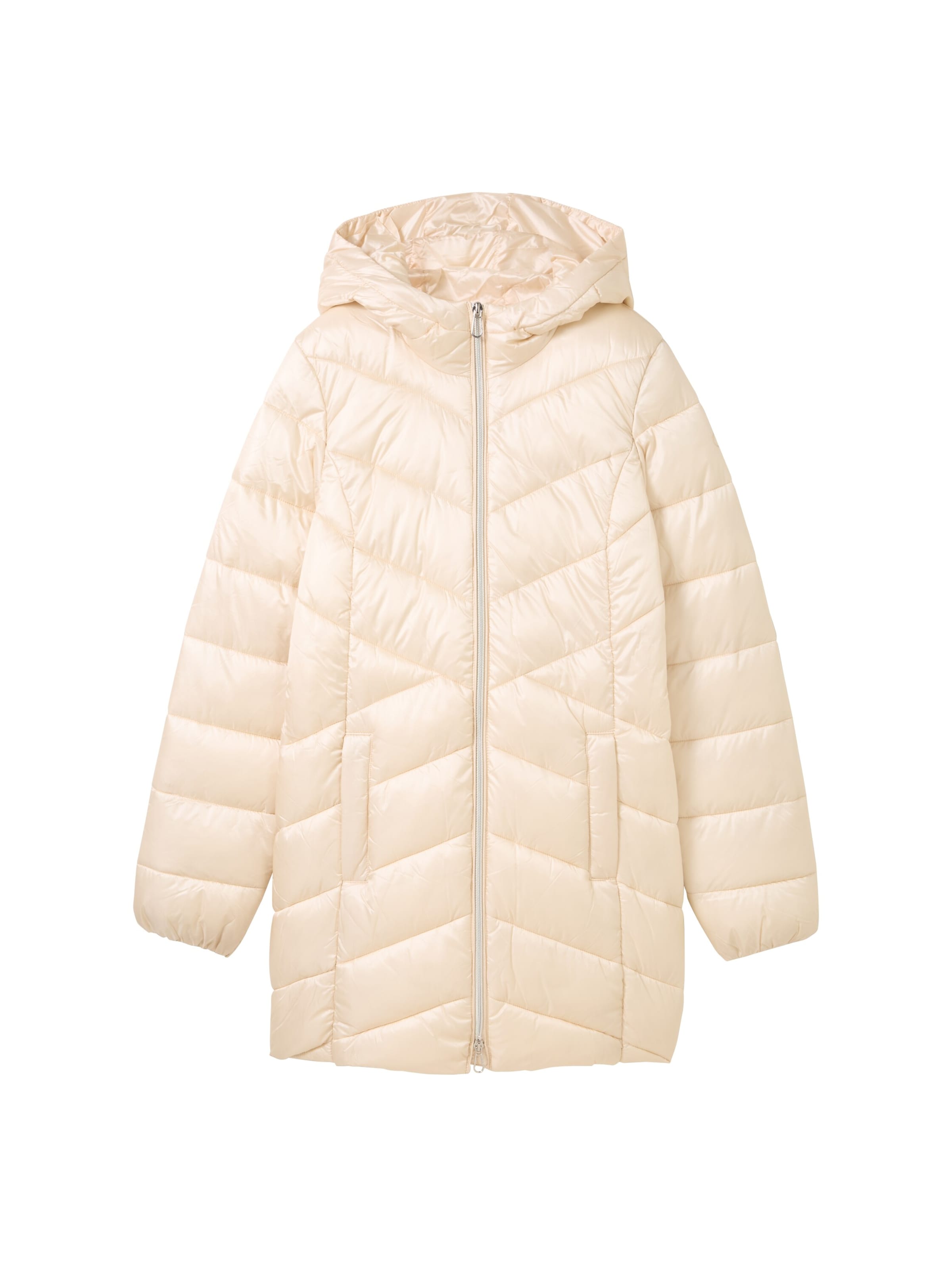 Manteau mi-saison TOM TAILOR en beige : devant