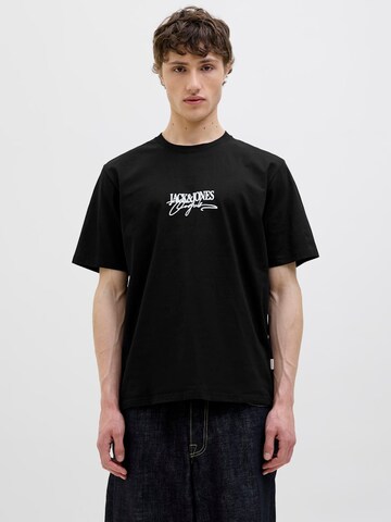 JACK & JONES Μπλουζάκι 'JORAlmeria' σε μαύρο: μπροστά