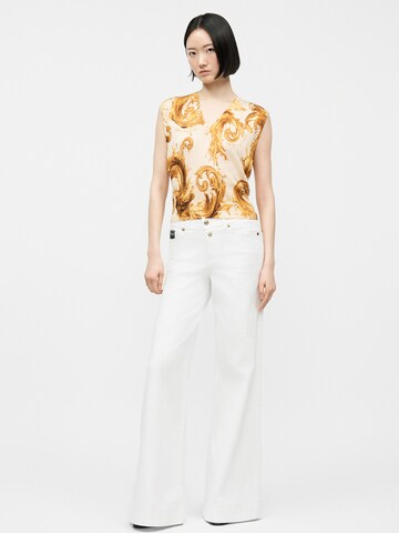 Versace Jeans Couture Πλεκτό τοπ σε λευκό