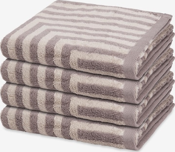 ROSS Towel 'Grafik' in Beige: front