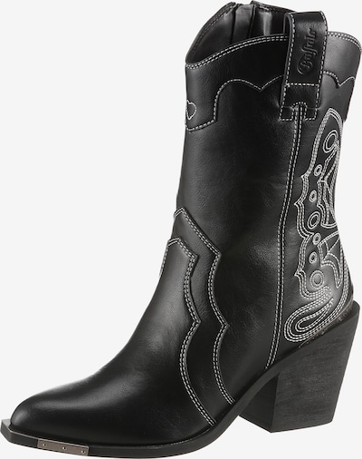 BUFFALO Cowboystiefel in schwarz / weiß, Produktansicht