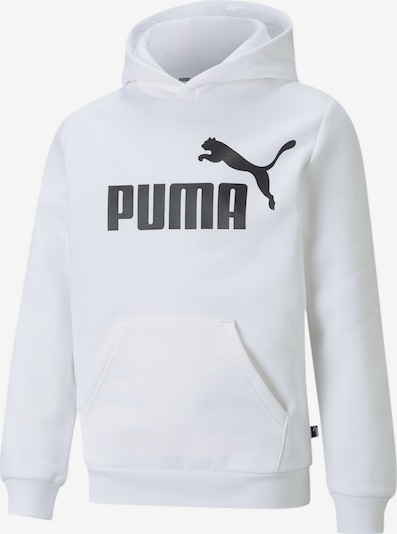 PUMA Sweatshirt 'Essentials' in de kleur Zwart / Wit, Productweergave