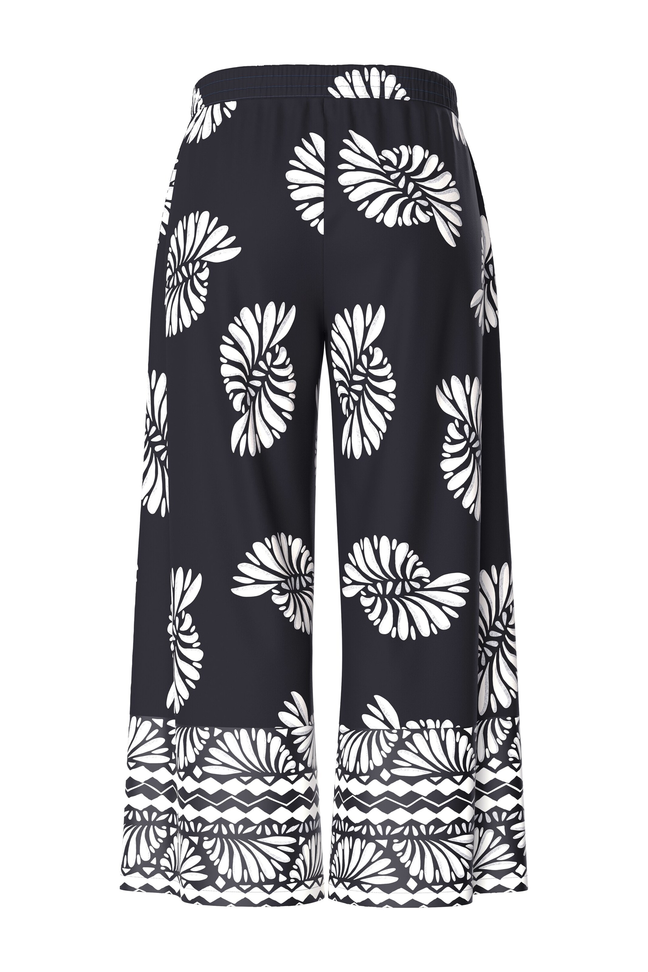 Ulla Popken - Perna larga Calças em preto