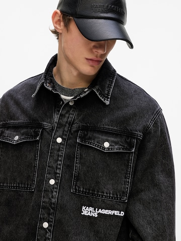 KARL LAGERFELD JEANS Pohodlné nošení Košile – černá