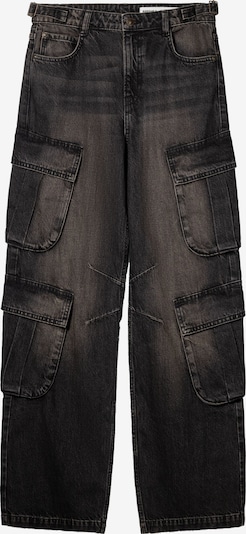 Bershka Rifľové kapsáče - čierny denim, Produkt