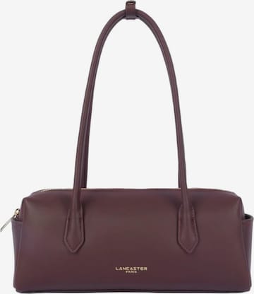 LANCASTER Paris Чанта за през рамо тип преметка 'Lancaster Sac trotteur Zippé Donna Cube Bordeaux Foncé' в лилав: отпред