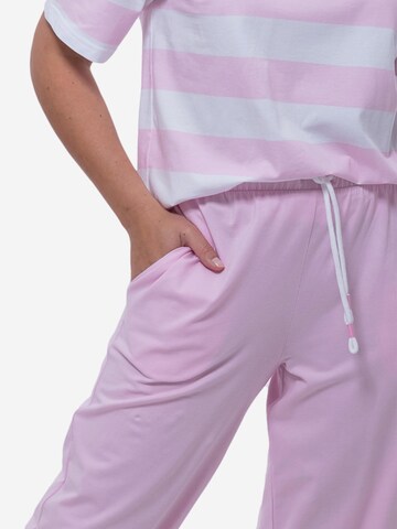 Mey Pajama 'Streaked Lines' in Pink