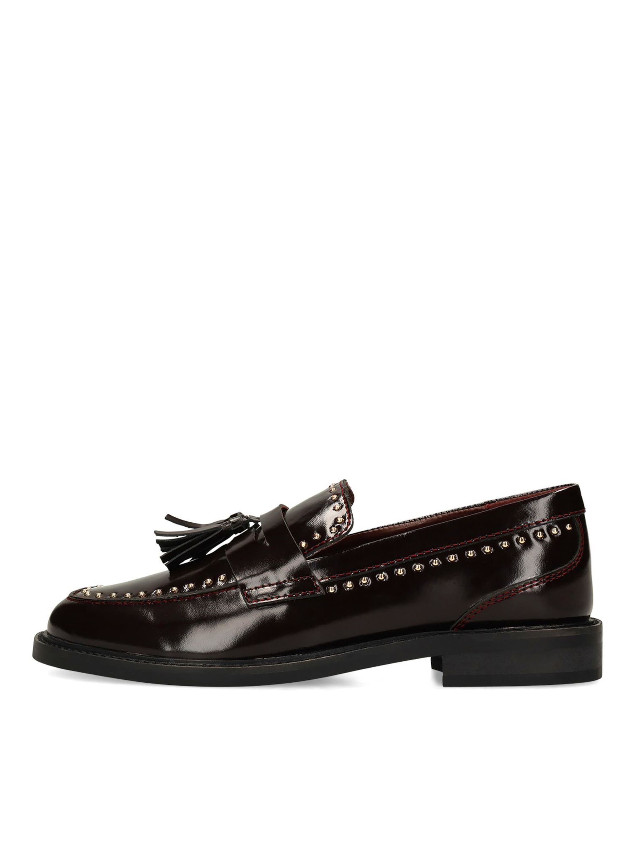 Mocassin MANFIELD en rouge