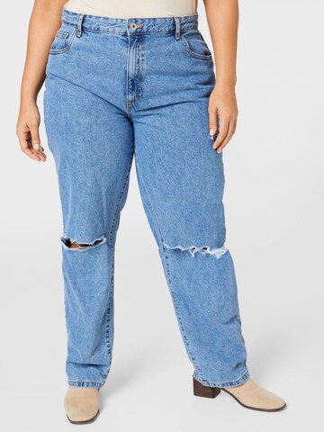 Cotton On Curve Regular Jeans in Blue: front