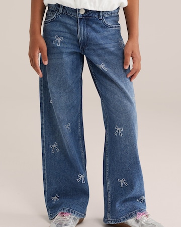Wide leg Jeans di WE Fashion in blu: frontale