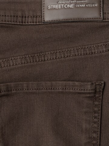 STREET ONE - regular Vaquero 'Amalia' en marrón