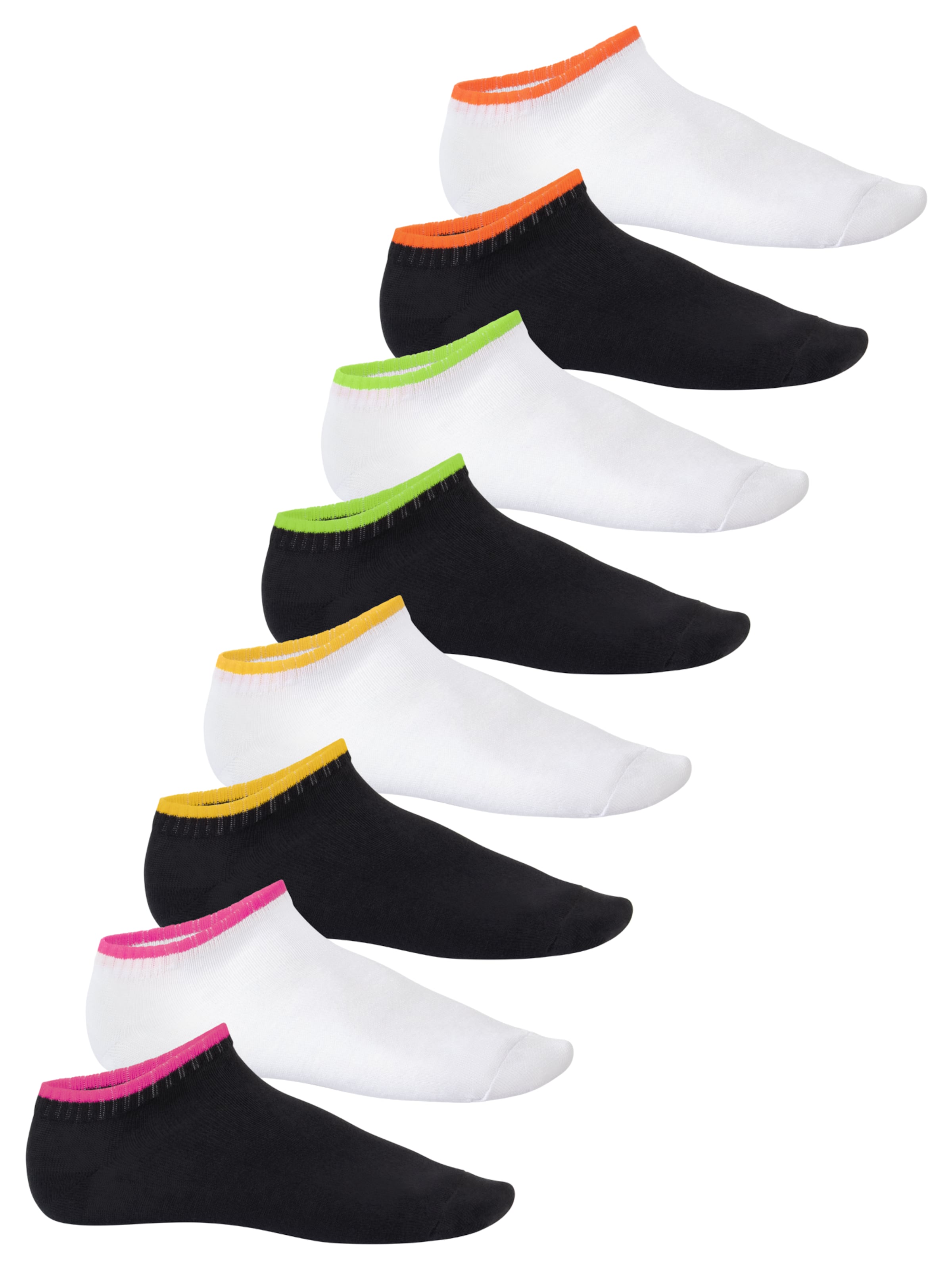 footstar Ankle Socks 'Neon' in Mixed colors: front