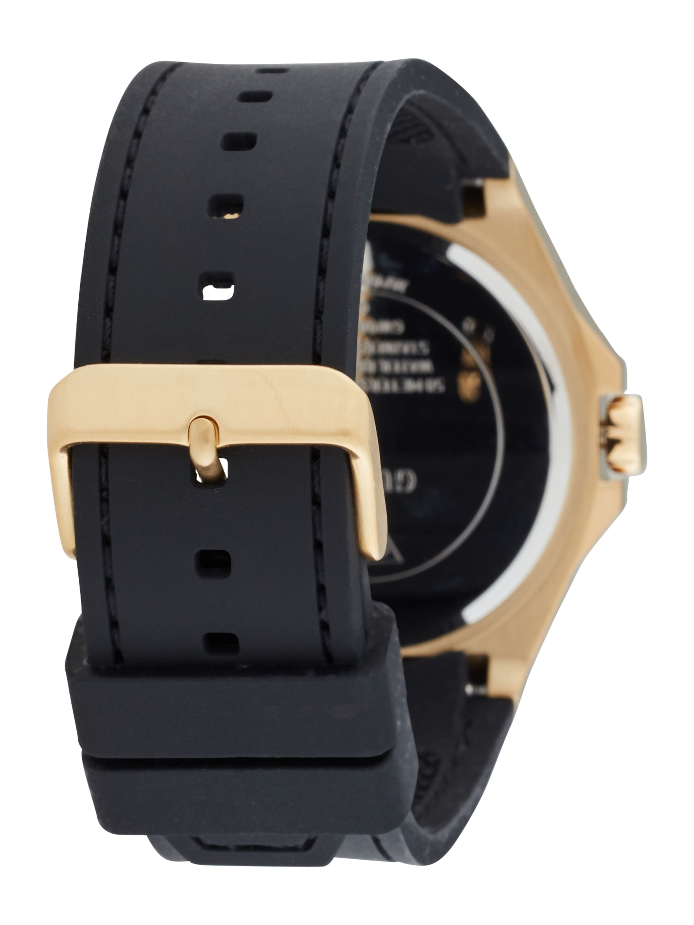 GUESS Uhr 'Emperor' in Schwarz