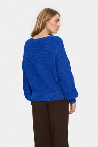 SAINT TROPEZ Sweater 'Felia' in Blue