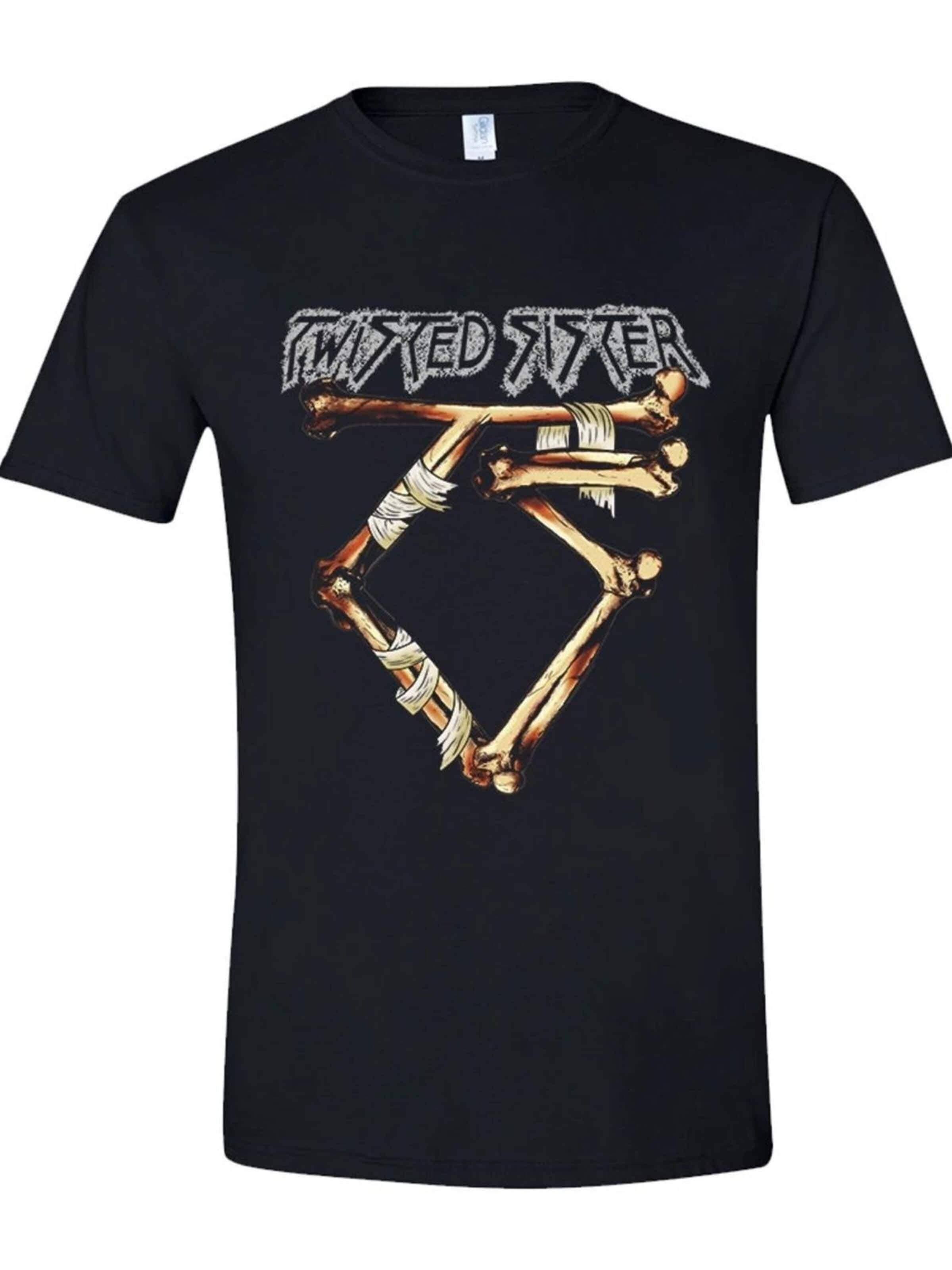 Rockshirts T-shirt 'Twisted Sister Bone Logo  T-Shirt' i svart: framsida