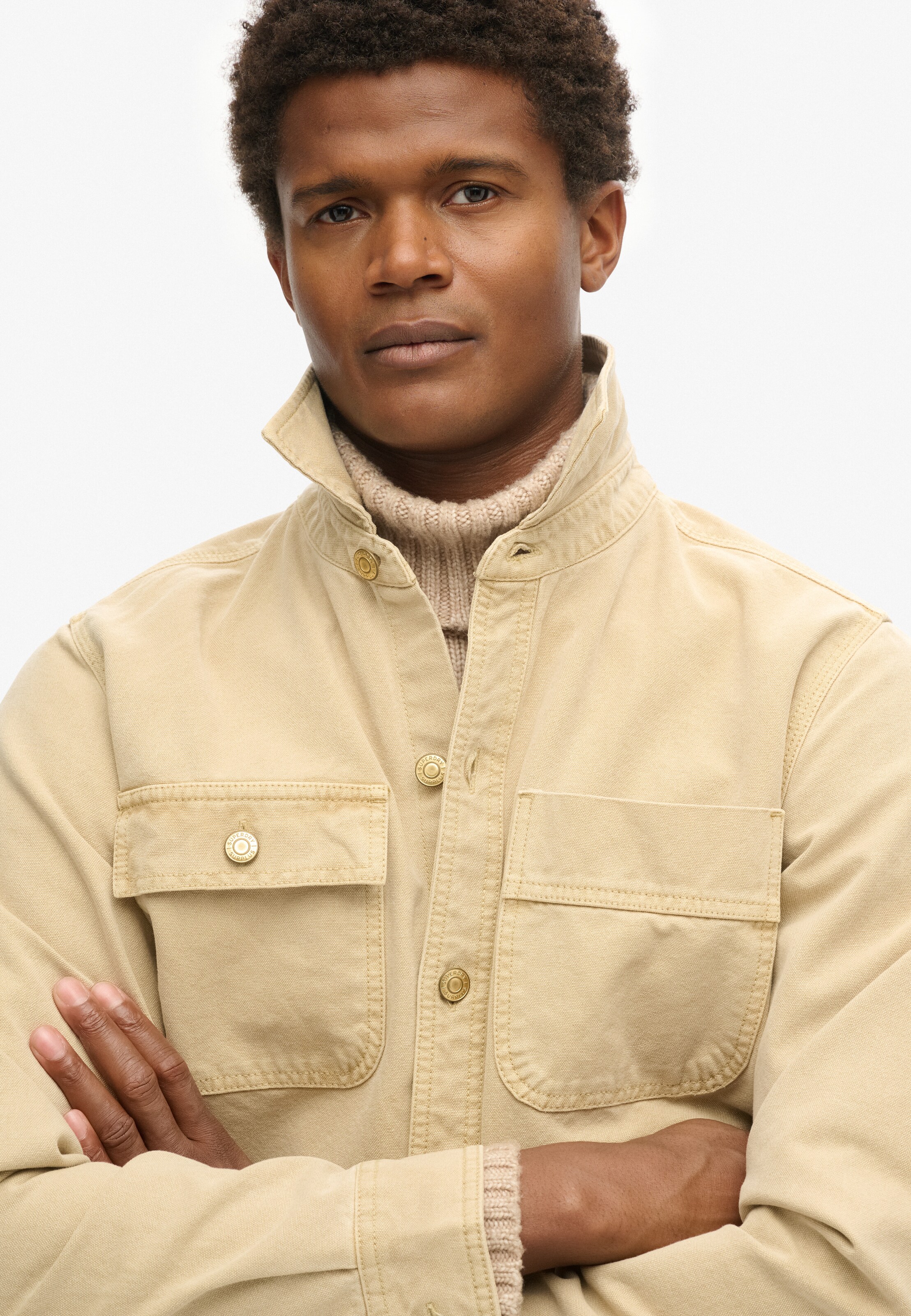 Superdry Jacke in Beige