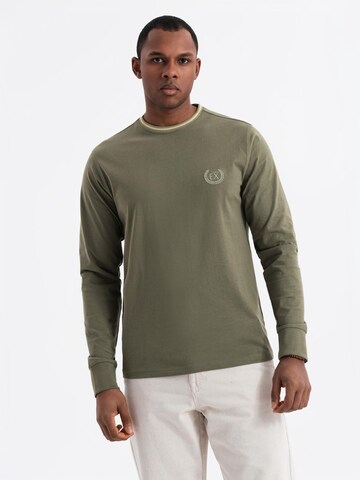 Ombre Shirt in Groen: voorkant