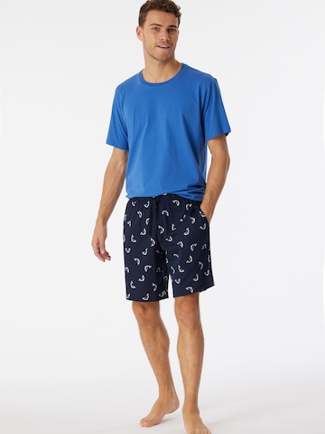 SCHIESSER Pajama Pants in Blue
