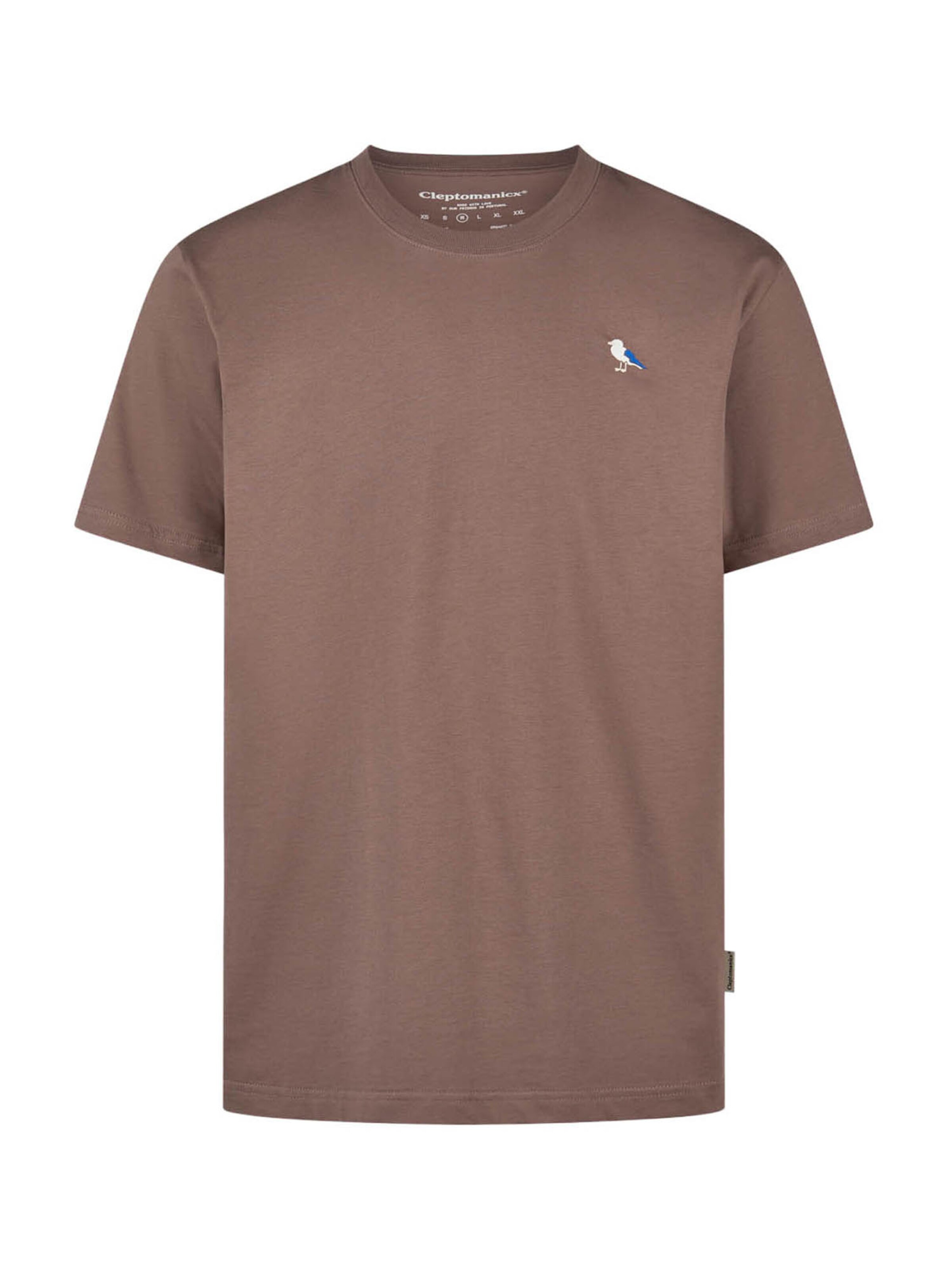 Maglietta 'Embro Gull' di Cleptomanicx in marrone: frontale