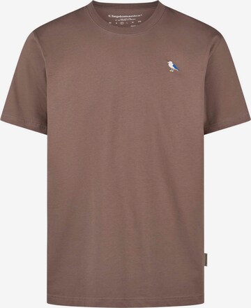 Maglietta 'Embro Gull' di Cleptomanicx in marrone: frontale