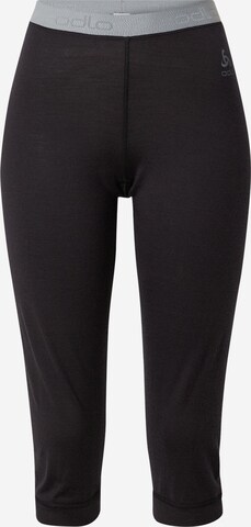 Skinny Pantaloni sport de la ODLO pe negru: față