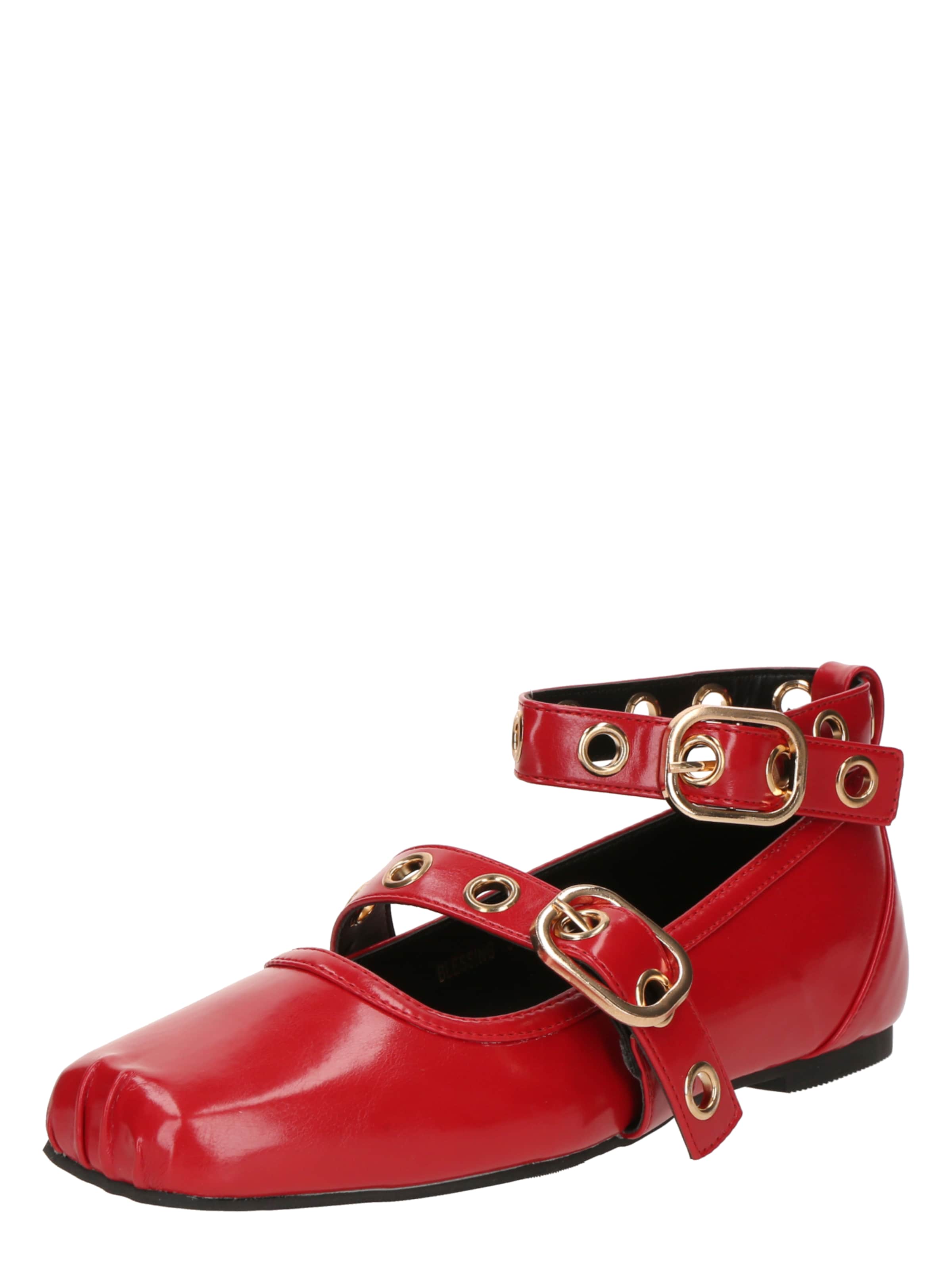 Ballerines à lanières &#x27;BLESSING&#x27; Raid en rouge : devant