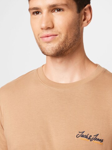 JACK & JONES T-Shirt 'TONS' in Braun