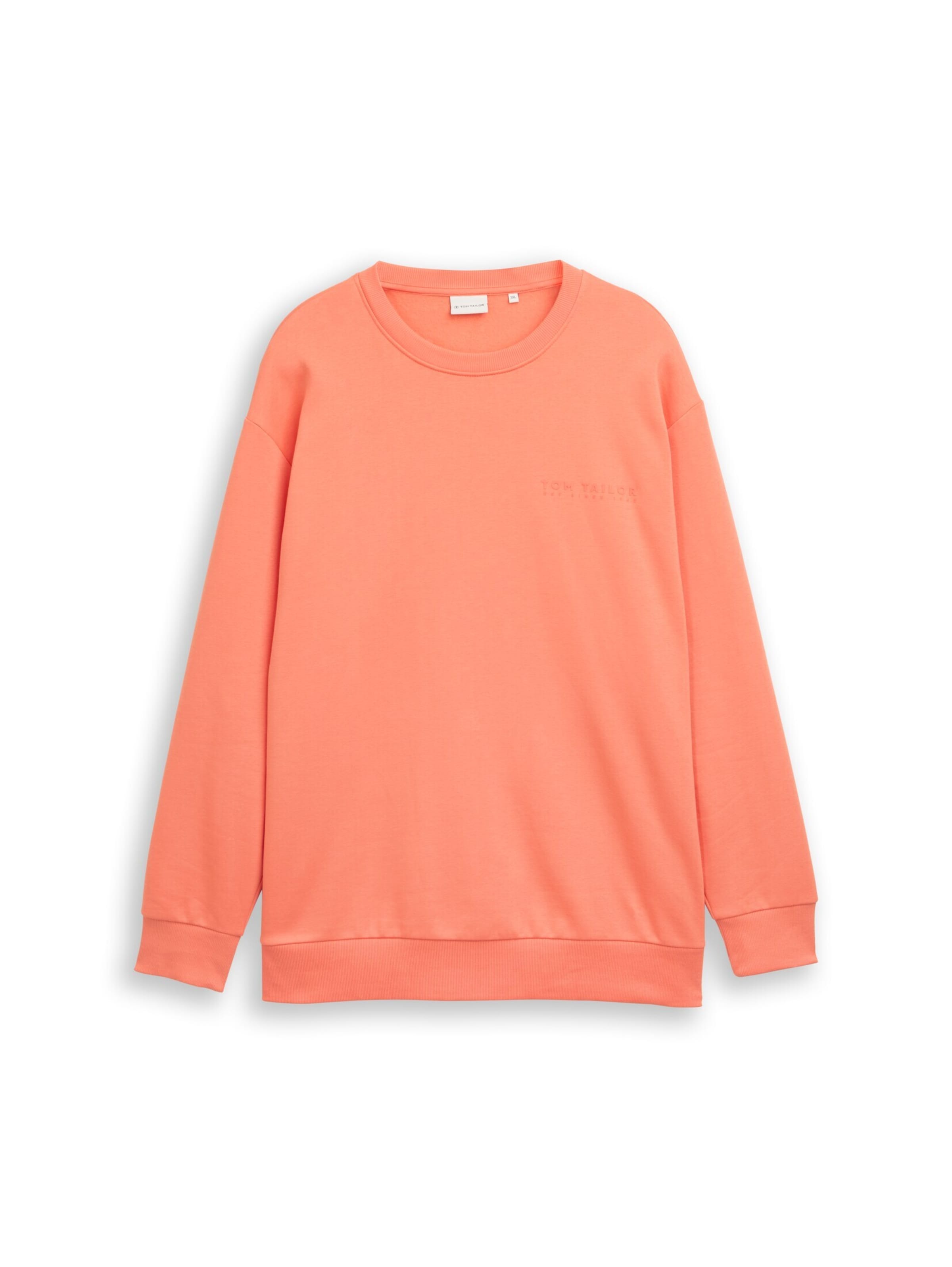 TOM TAILOR Men + Sweatshirt in Orange: front