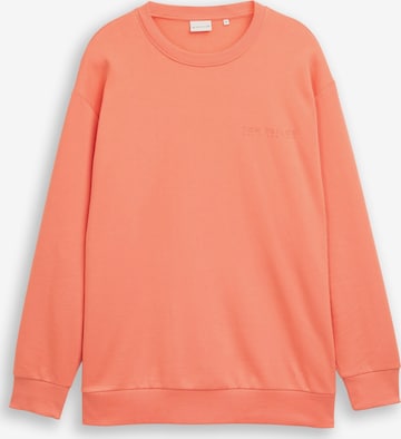 TOM TAILOR Men + Sweatshirt in Orange: Vorderseite