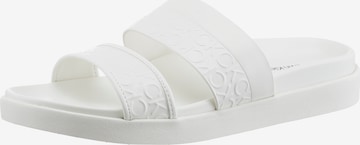 Calvin Klein Mules in White: front