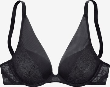 NUANCE Push-up Bra in Black: front