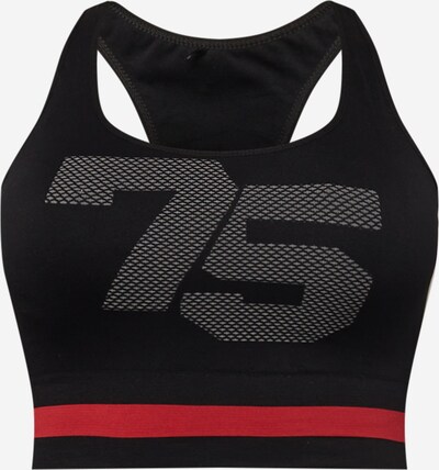 Active by Zizzi Soutien-gorge de sport 'APALOMA' en rouge / noir / blanc, Vue avec produit
