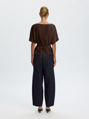 SELECTED - Blusa 'SLFMatilda' en marrón
