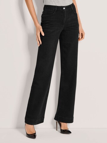MADELEINE Wide leg Jeans in Black: front