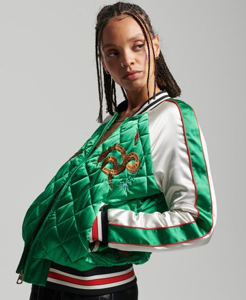 Superdry Jacke  'Suika' in Grün: Vorderseite