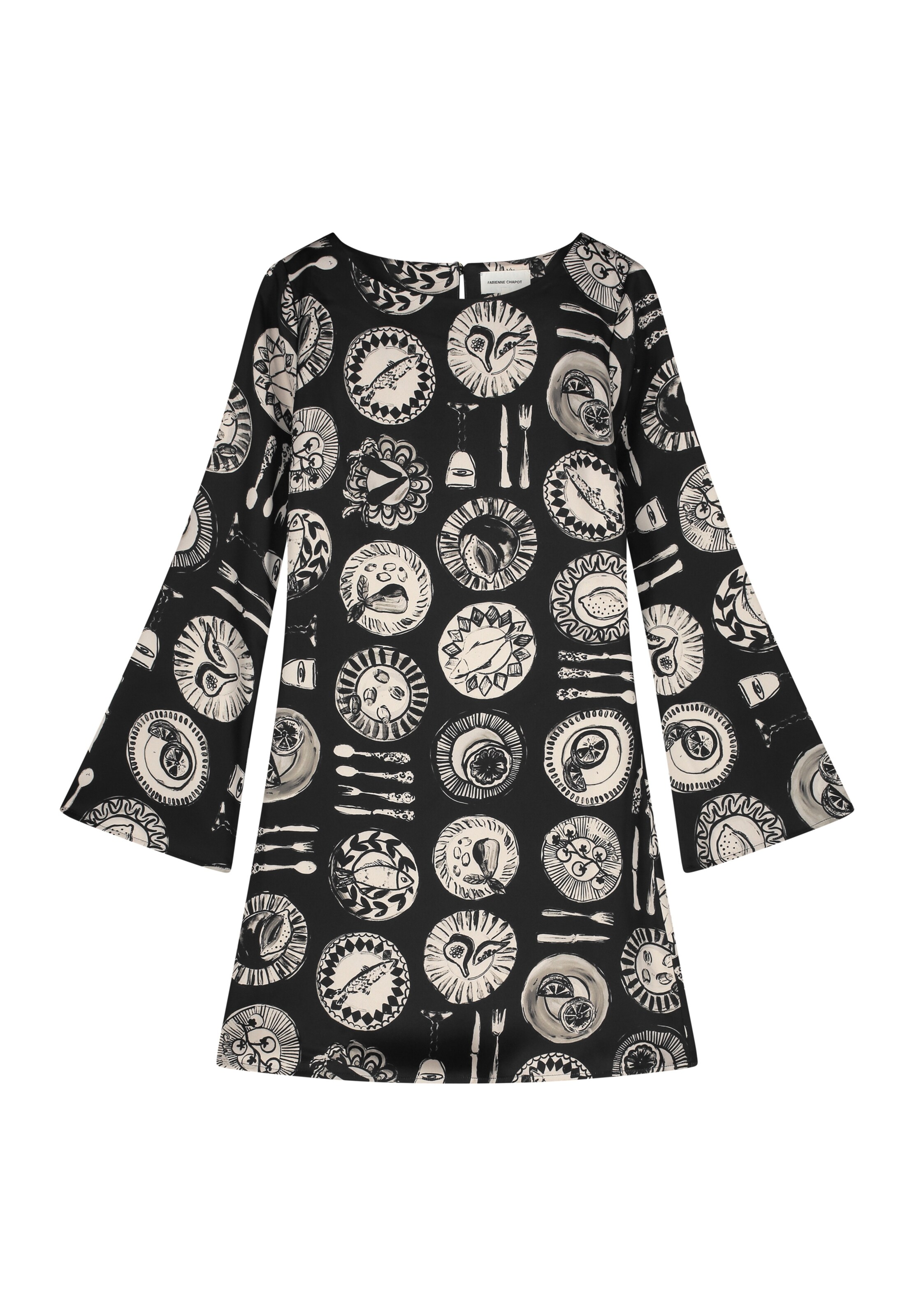 Fabienne Chapot Jurk in Zwart: voorkant
