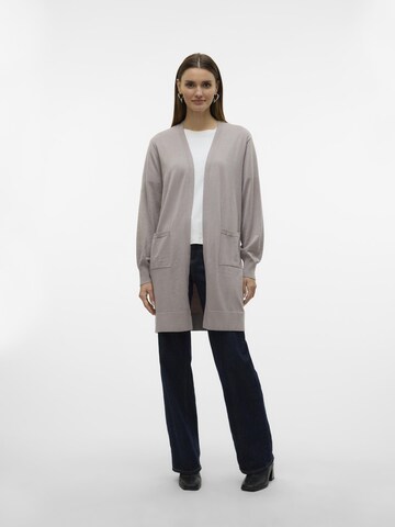 VERO MODA Knit cardigan 'SILJE' in Grey