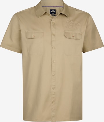 Petrol Industries Regular fit Overhemd 'Trailhawk' in Beige: voorkant