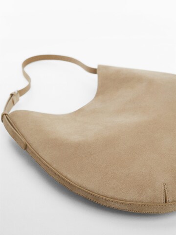 MANGO Shoulder Bag 'Romeo' in Beige