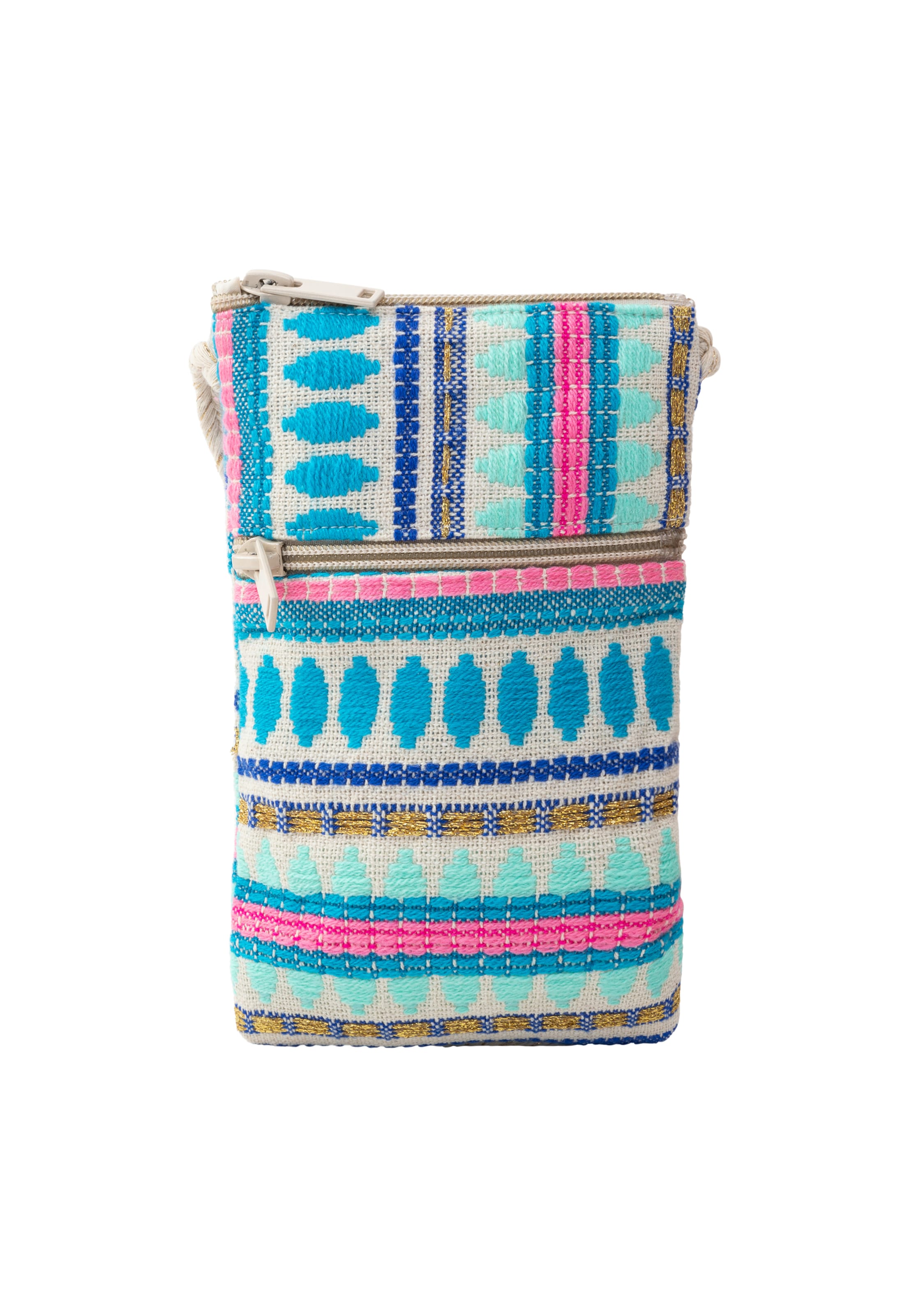 Rankinė su ilgu dirželiu iš IZIA, spalva – turkio spalva / mišrios spalvos, Prekių apžvalga