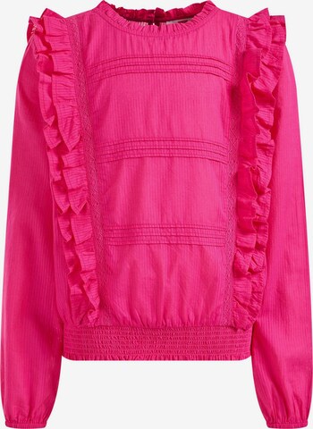 WE Fashion Blouse in Roze: voorkant