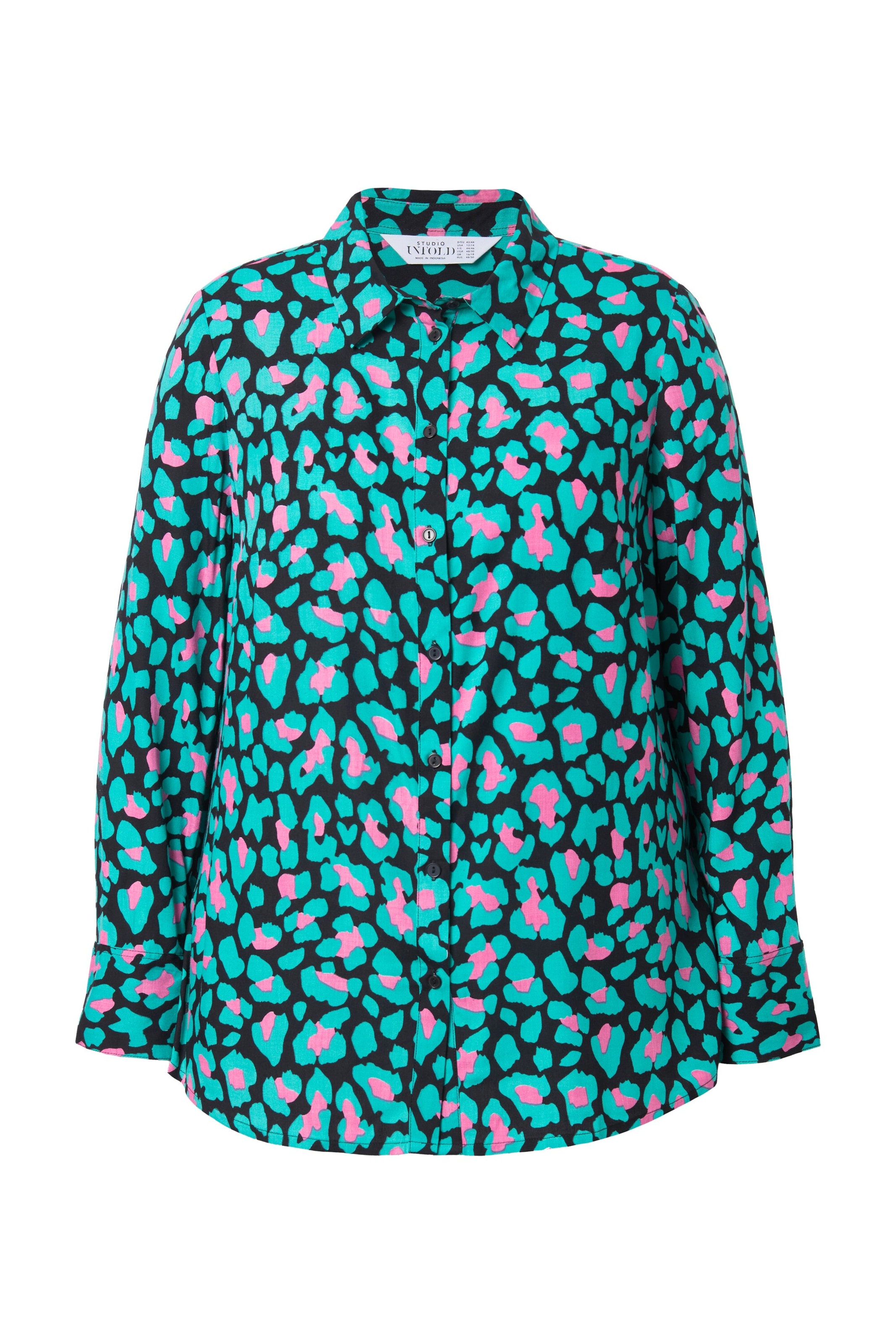 Studio Untold Blouse in Groen: voorkant