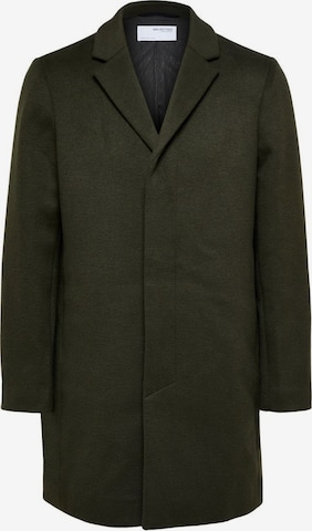 SELECTED HOMME Between-Seasons Coat in Green: front