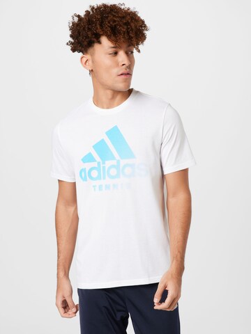 ADIDAS PERFORMANCE - Camiseta funcional en blanco: frente