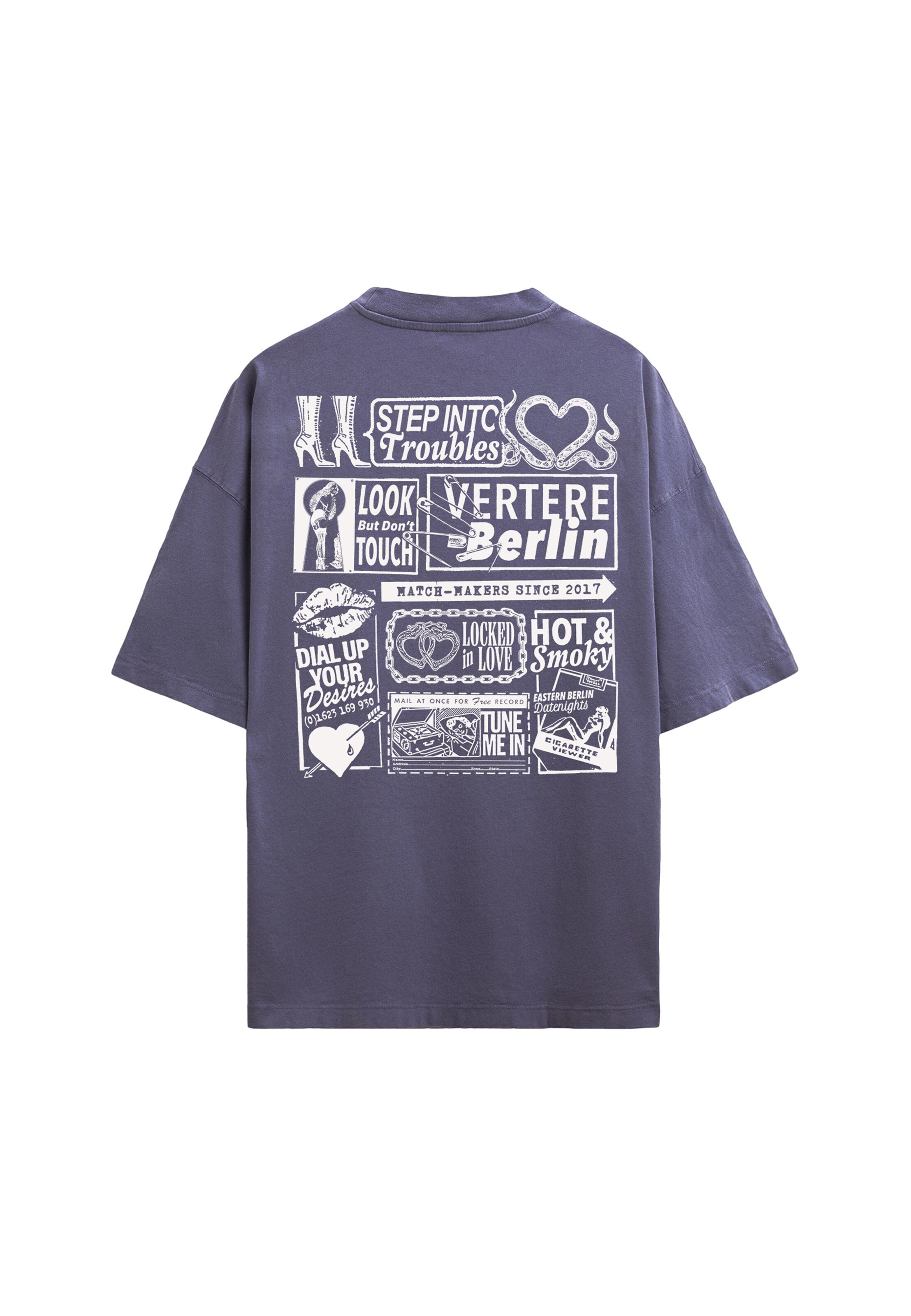 Vertere Berlin Shirt 'Troubles' in Purple
