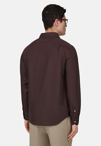 Coupe regular Chemise Boggi Milano en marron