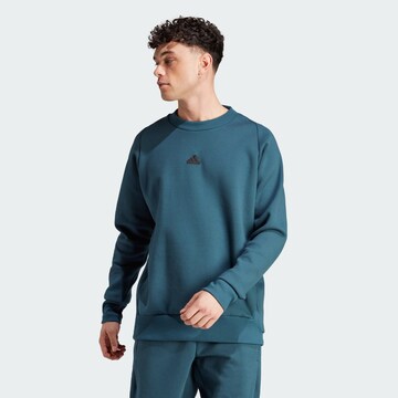 ADIDAS SPORTSWEAR Athletic Sweatshirt 'Z.N.E. Premium' in Blue: front