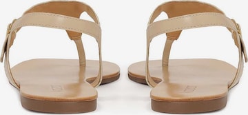 Kazar T-Bar Sandals in Beige