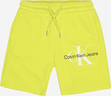 Pantalon Calvin Klein Jeans en jaune : devant