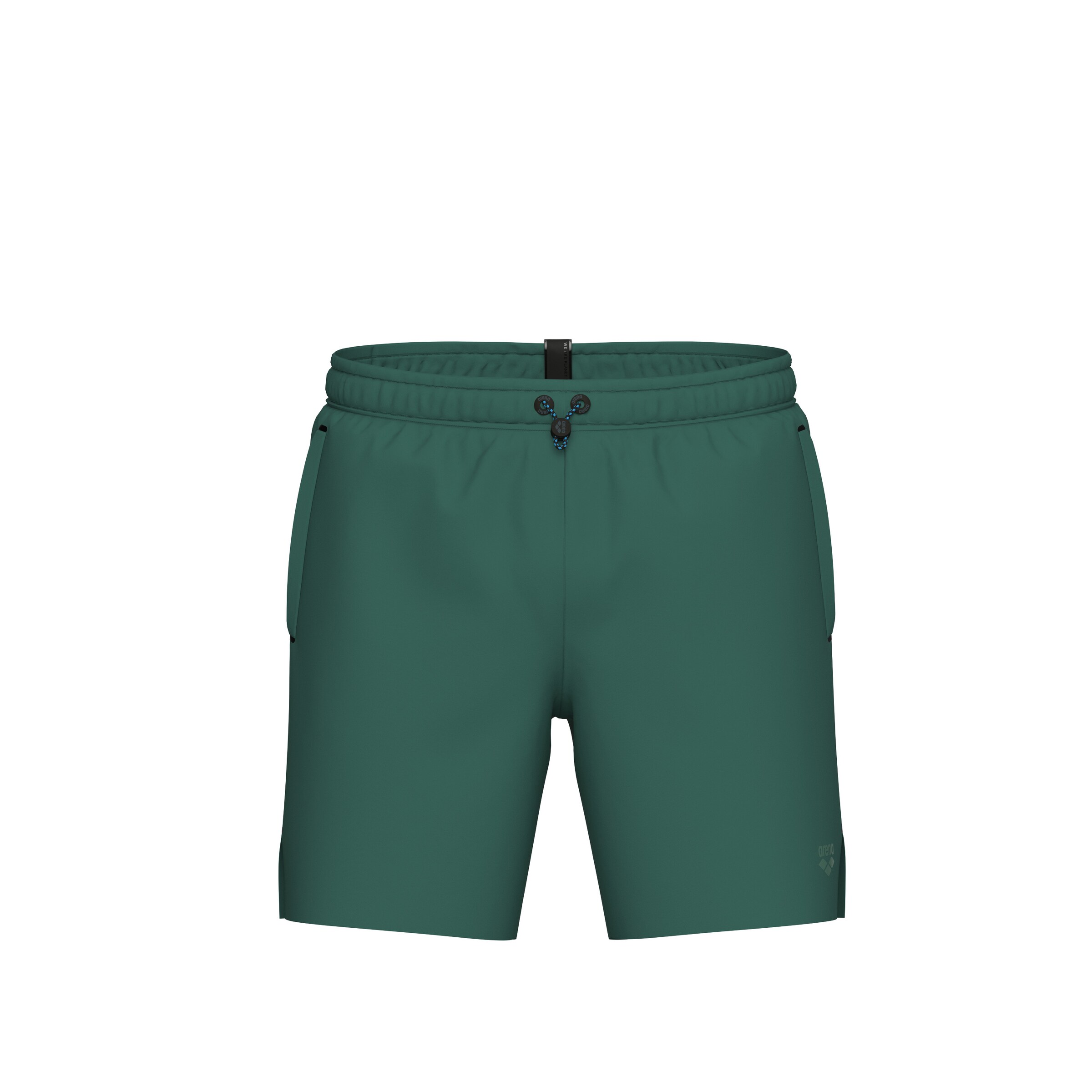 ARENA Athletic Swim Trunks in Green: front